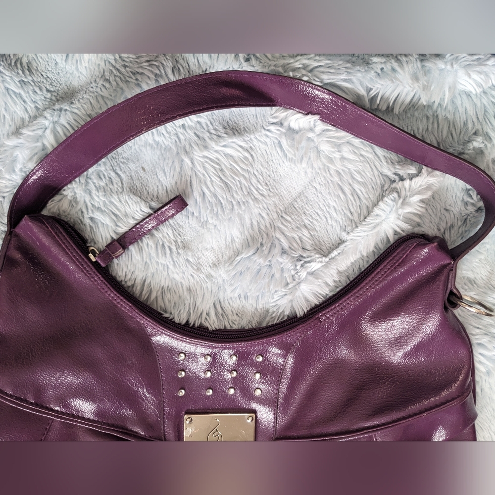 Baby Phat Shimmering Purple Shoulder Bag - Picture 12 of 13